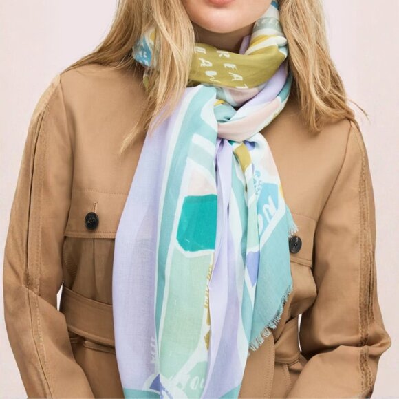 kate spade Accessories - Kate Spade New York “Central Park” Oblong Scarf NWT 100% Viscose